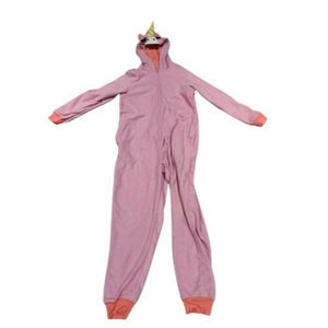Nick & Nora Pink Unicorn One-Piece Pajamas Womens Size Small